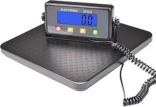 Surmountway High Accurate Shipping Scale with Anti-Slip Platform, 660lbs Heavy Duty Scale for Packages with Hold/Tare/Timer Function, Portable Postal Scale for Warehouse/Super Market/Postoffice/Home