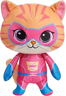 Just Play Disney Junior SuperKitties 7-inch Small Plush Stuffed Animal, Ginny, Kitten, Kids Toys for Ages 2 Up