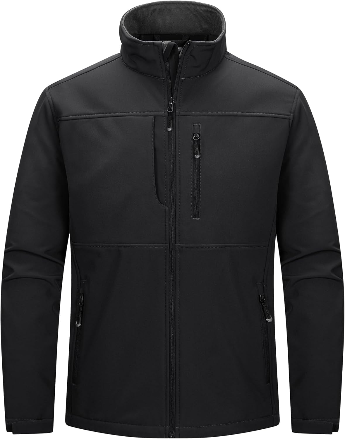 33,000ft Men's Lightweight Softshell Jacket Warm Fleece Lined Windbreaker Waterproof Soft Shell for Outdoor Hiking-0