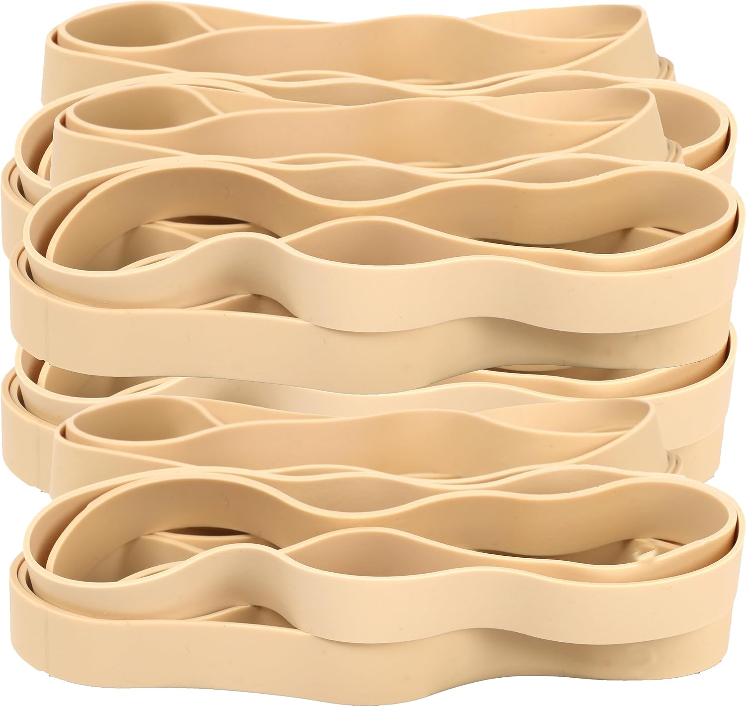 Rubber Bands Size#107 Heavy Duty Big Wide rubber band 33PCS Elastic Bands for Office Supply Trash Can File Folders Litter Box Rubber Bands (Light brown)-6