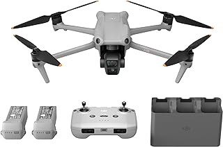 DJI Air 3 Fly More Combo with RC-N2 Remote Controller, Drone with Camera 4K, Dual Primary Cameras, 3 Batteries for Extended Flight Time, 48MP Photo, Camera Drone for Adults, FAA Remote ID Compliant