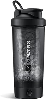 VOLTRX Protein Shaker Bottle, Merger USB C Rechargeable Electric Protein Shake Mixer, Shaker Cups for Protein Shakes and Meal Replacement Shakes, BPA Free, 24oz