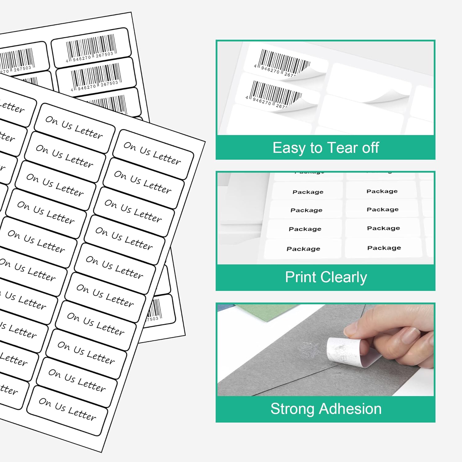 1" x 2-5/8" Address Labes, Shipping Address Labels for Inkjet & Laser Printers, 750 Labels, 25 Sheets, Mailing Labels, Easy to Peel-4