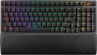 ASUS ROG Strix Scope II 96 Wireless Gaming Keyboard, Tri-Mode Connection, Dampening Foam & Switch-Dampening Pads, Hot-Swappable Pre-lubed ROG NX Snow Switches, PBT Keycaps, RGB-Black