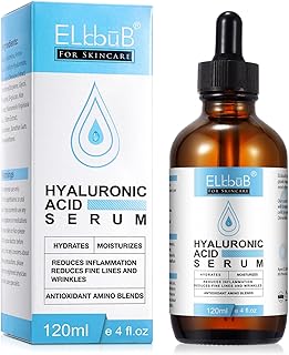 Hyaluronic Acid Serum for Face - 120ml Anti-Aging, Moisturizing Wrinkle Serum for Erasing Fine Lines and Wrinkles Soft Hydrating Easy Absorption Anti Aging Serum