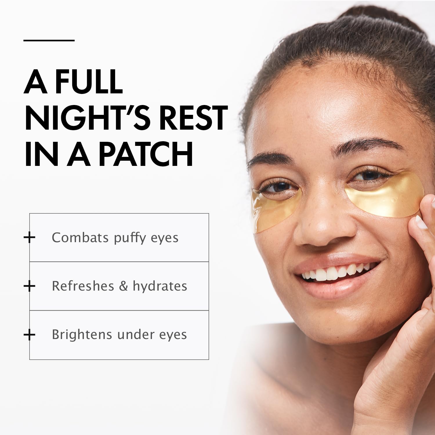 depology Restoring Hydrogel Under Eye Patch | 60 Patches | Brightening Caffeine Gold Pads for Dark Circles | Puffiness | Wrinkles | Refresh | Travel-1