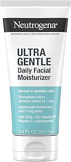 Neutrogena Fragrance Free Daily Facial Moisturizer, Face Moisturizer for Sensitive & Dry Skin with Vitamin B3, Pro-Vitamin B5 & Vitamin E, Supports Skin's Dynamic Barrier, 3.4 fl. oz