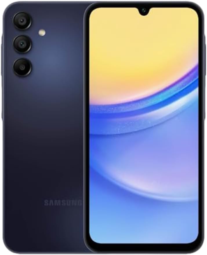 SAMSUNG Galaxy A15 5G A Series Cell Phone, 128GB Unlocked Android Smartphone, AMOLED Display, Expandable Storage, Knox Security, Super Fast Charging, US Version, 2024, Blue Black-0