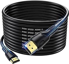 4K HDMI Cable 50ft Ultra High Speed HDMI 2.0 Cables 18gbps Gold Plated Connector Ethernet Audio Return Video 4K 60Hz/2K 30Hz FullHD1080p 3D for Xbox Arc Laptop PS3 PS4 PS9 PC HDTV etc