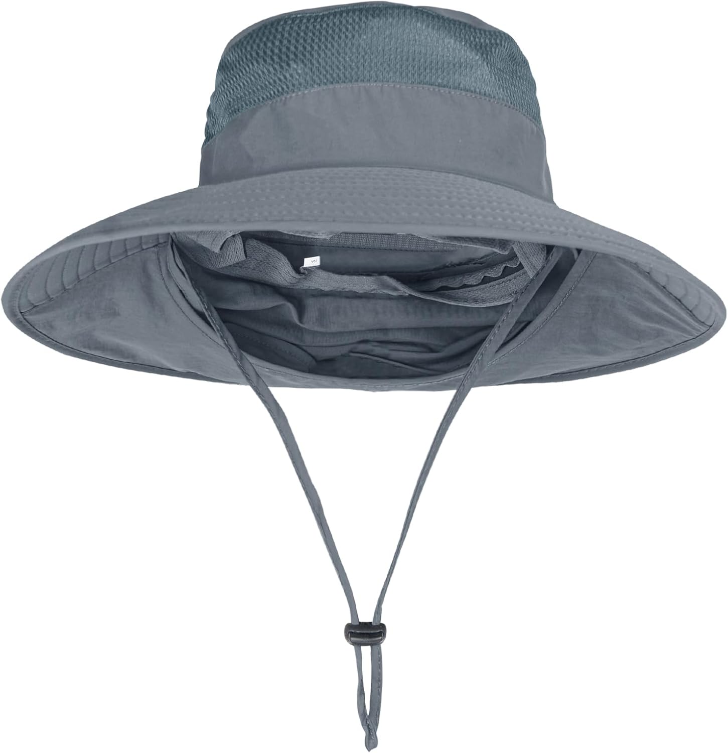 Sun Hats for Men Women Fishing Hat UPF 50+ Breathable Wide Brim Bucket Hats Summer UV Protection Safari Hat with Neck Flap-2