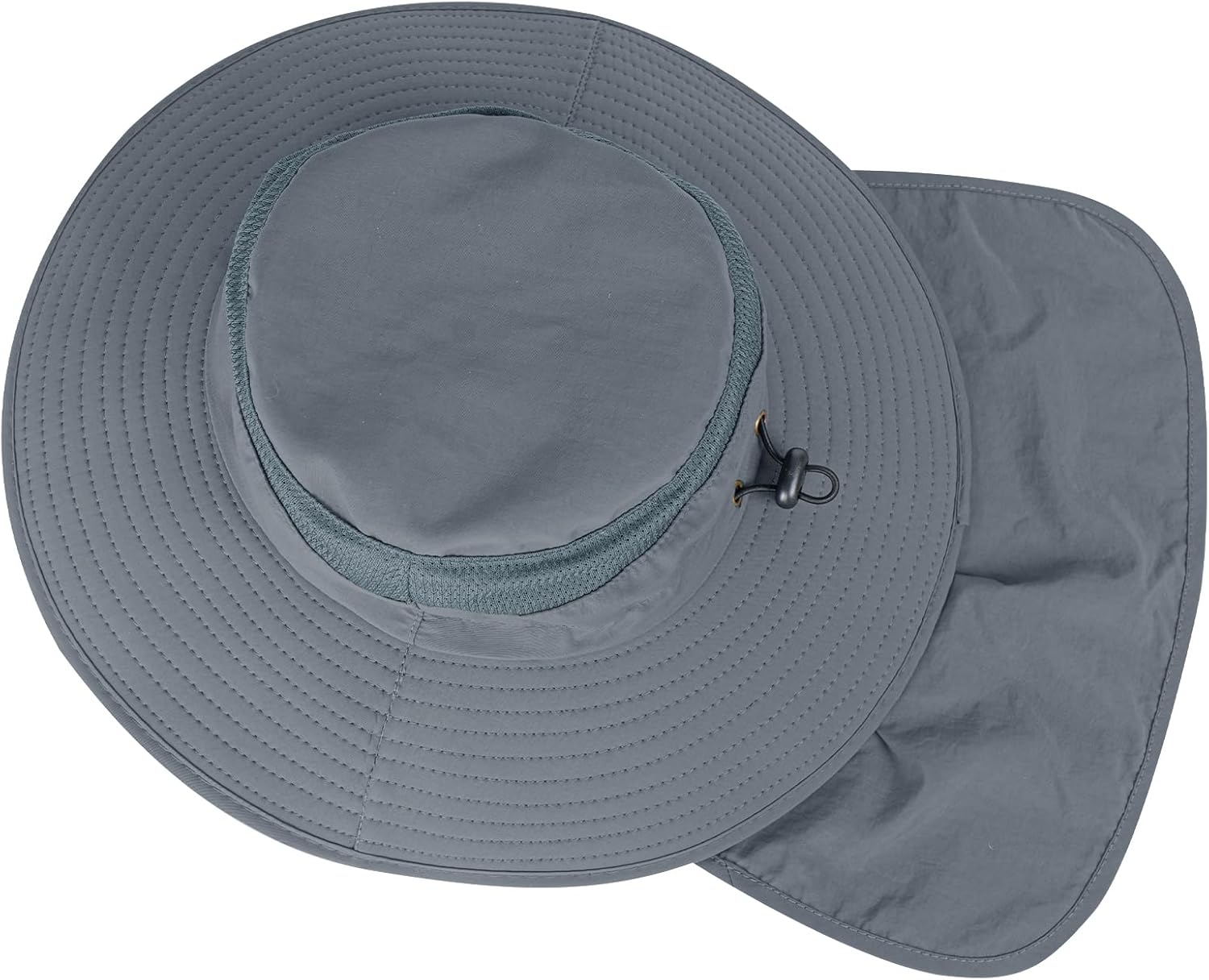 Sun Hats for Men Women Fishing Hat UPF 50+ Breathable Wide Brim Bucket Hats Summer UV Protection Safari Hat with Neck Flap-5