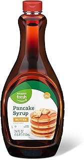 Amazon Fresh, Pancake Syrup, Butter Flavor, 24 Fl Oz