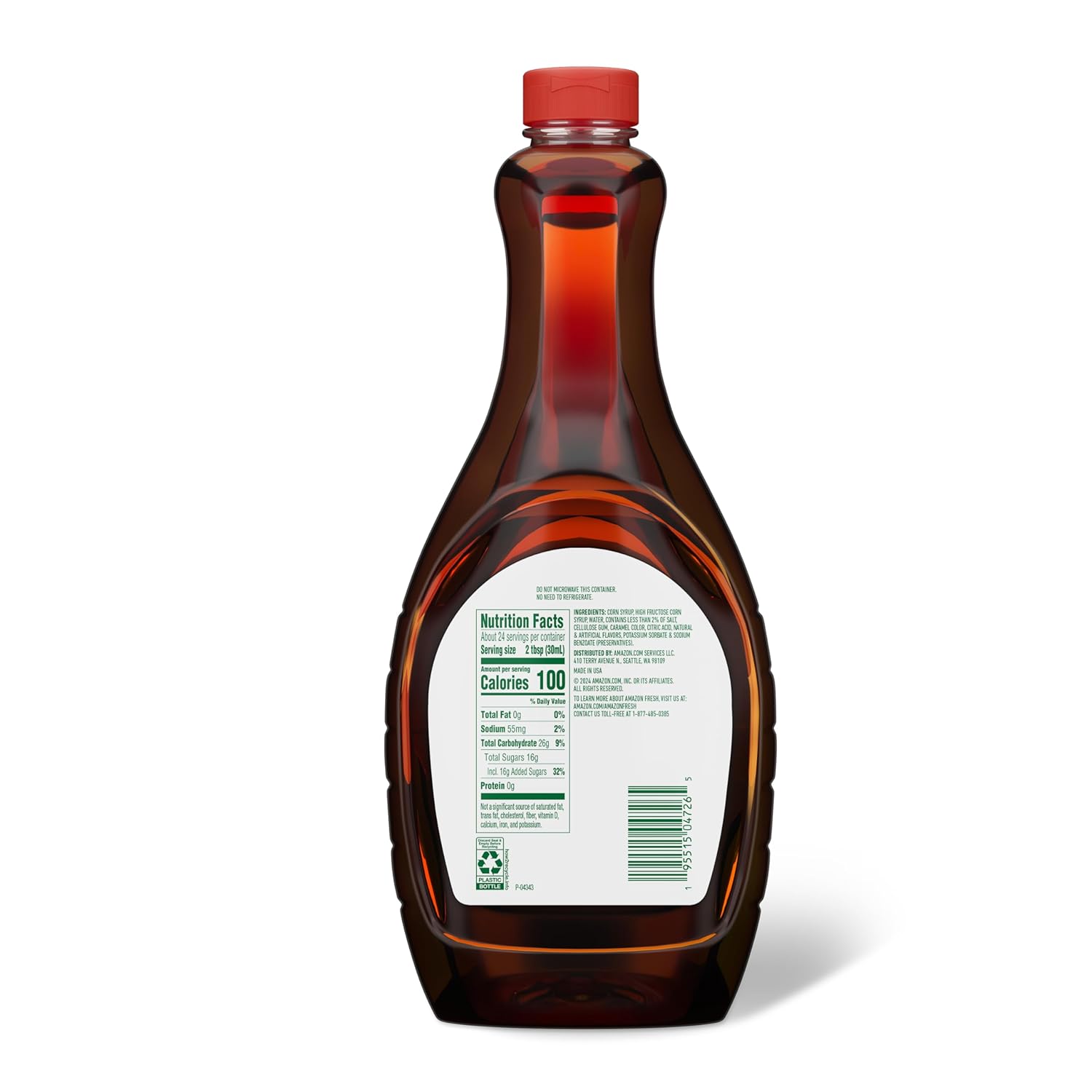 Amazon Fresh, Pancake Syrup, Butter Flavor, 24 Fl Oz-1