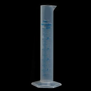 1Pc Silver Plastic Graduated Cylinder - 25mL Measuring Cylinder Liquid Trial Tube Ideal for Home and School Science Lab Scientific Products