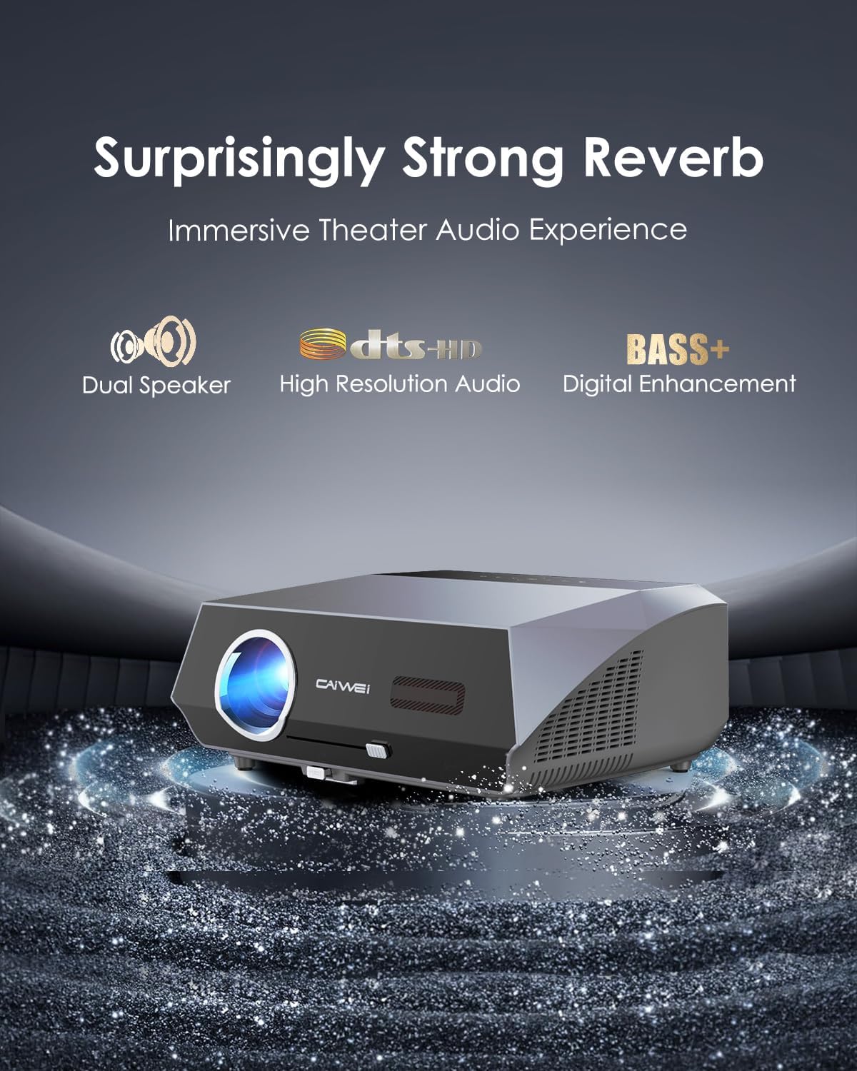 Auto Focus Projector 4K Daylight,1200ANSI High Lumen Native 1080P Gaming Projector WIFI6 HDR,Ultra HD Smart Android 2+32G Home Theater Video Proyector Bluetooth Auto Keystone Apps HDMI,NFC Casting-7