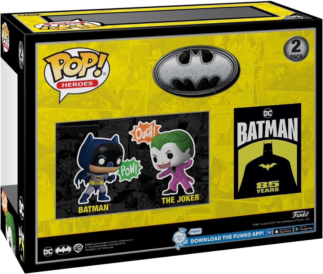 Funko Pop! Heroes: Batman's 85th Anniversary - Batman and The Joker, 2-Pack-2