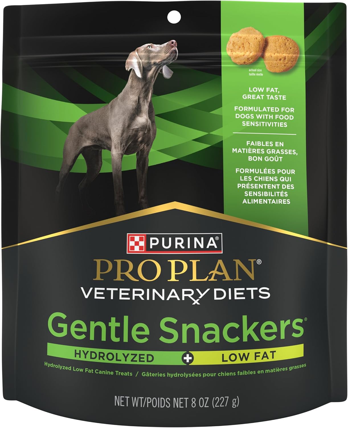 Purina Pro Plan Veterinary Diets Gentle Snackers Hydrolyzed Plus Low Fat Dog Treats - 8 oz. Pouch-0