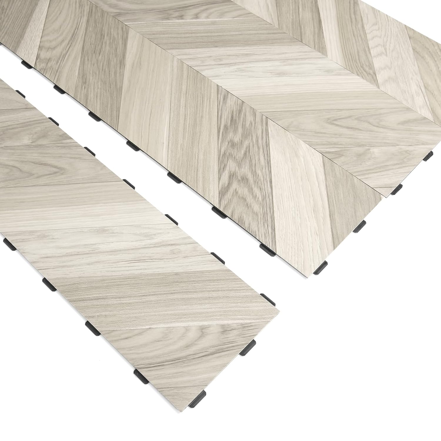 Art3d Interlocking Luxury Vinyl Flooring Tile, Wood Floor Plank for Kitchen Bathroom - Waterproof, Anti-Slip, Wear-Resistant, Reusable - 36 x 6 Inch, 18-Pack Cover 27 Sq. Ft-0