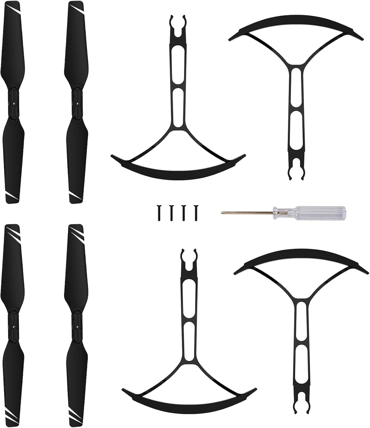 Drone S29 Accessories Kit, S29 Item Parts with 4 Propeller Blades, 4 Protective Guards-0