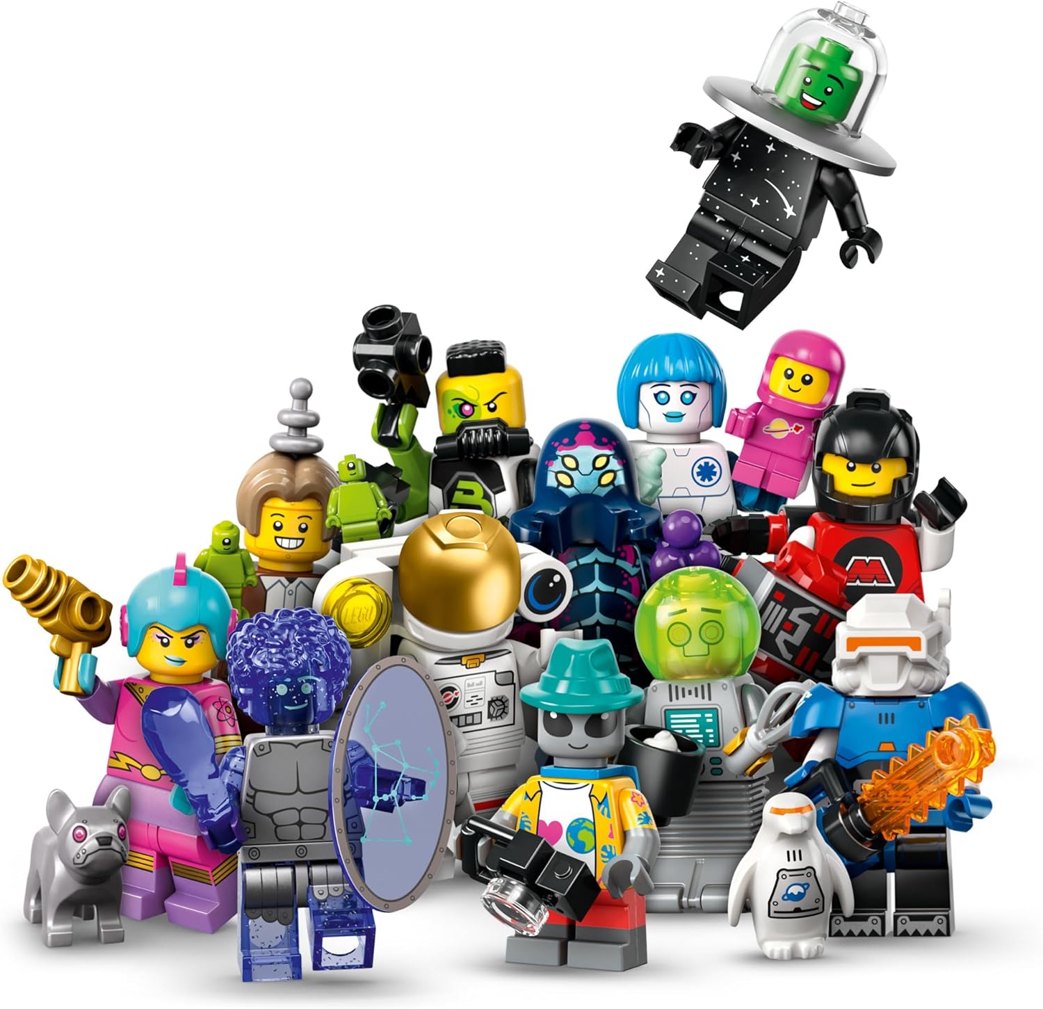 LEGO Minifigures Series 26 Space 6 Pack, Multi Pack of Collectible Minifigures for Kids, Sci-Fi Toy Building Set for Independent Play, Gift Idea for Boys and Girls Aged 5 Years Old and Up, 66764-5