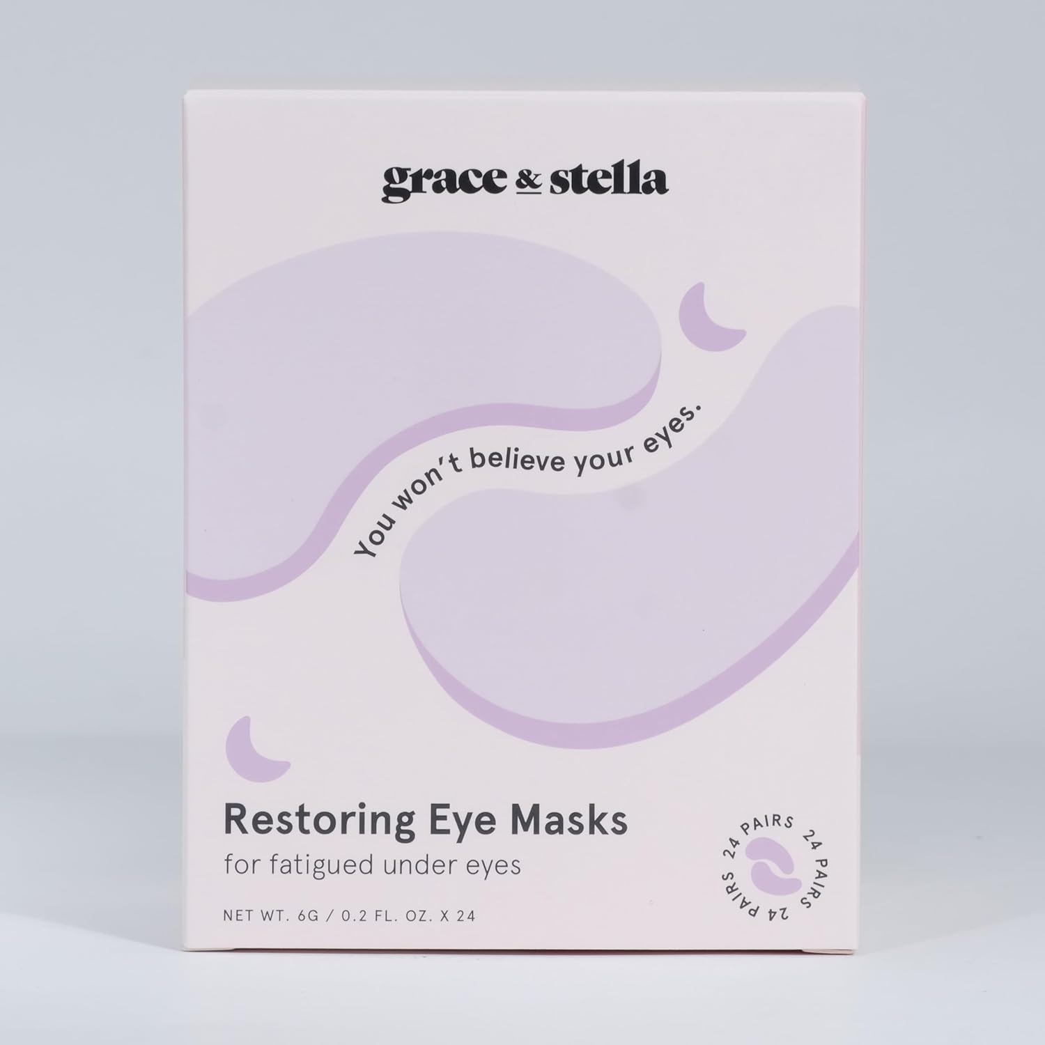 grace & stella Under Eye Masks for Dark Circles (Purple, 24 Pairs) - Gel Eye Mask with Retinol - Restoring Under Eye Patches for Puffy Eyes and Dark Circles - Vegan Cruelty-Free Eye Mask Skincare-7