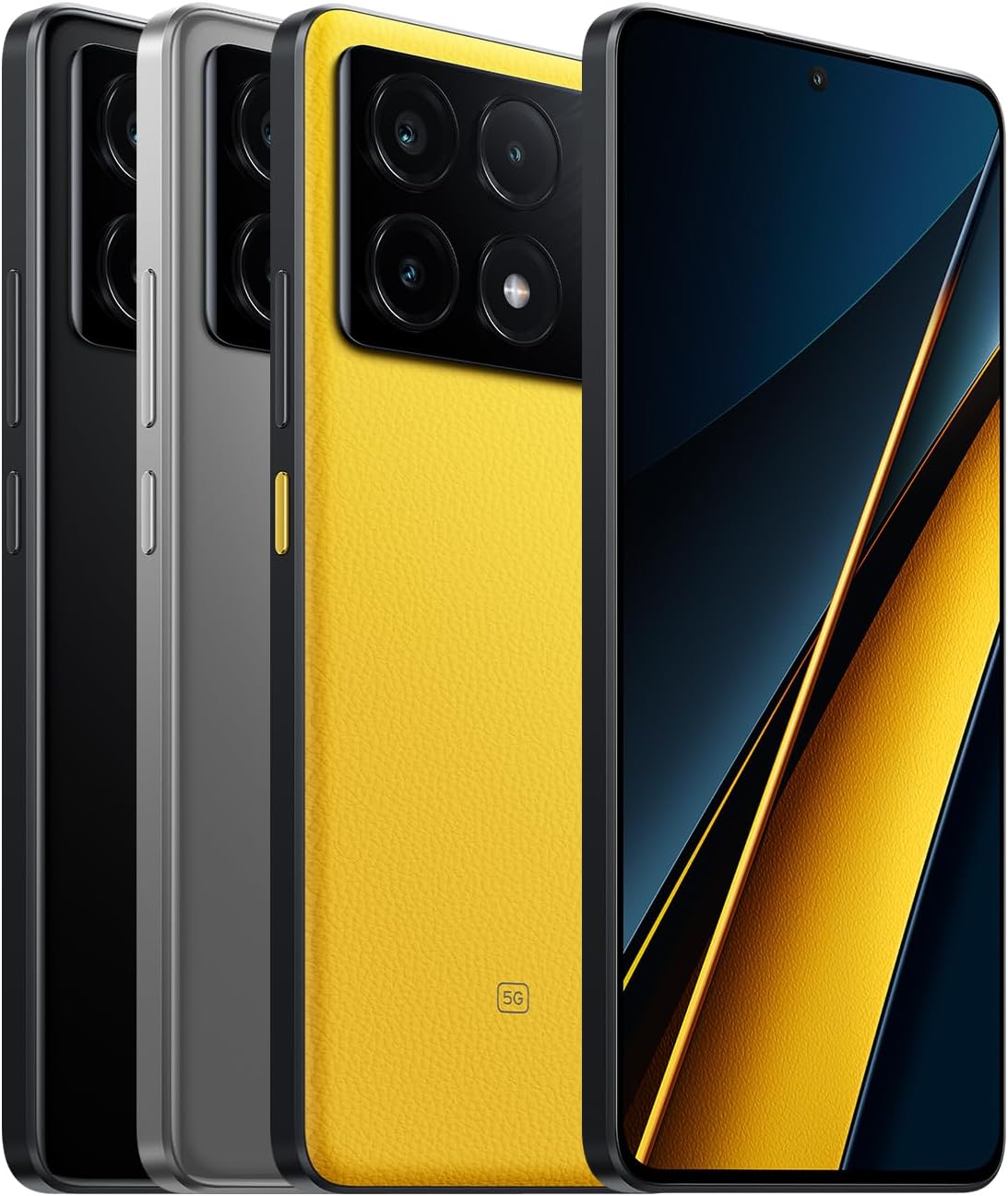 Xiaomi Poco X6 PRO 5G + 4G LTE Global Unlocked (512GB + 12GB) GSM 6.67" 64MP Triple Camera (Tmobile Mint Tello Global) + (Car Fast Car Dual Charger Bundle) (Yellow)-6