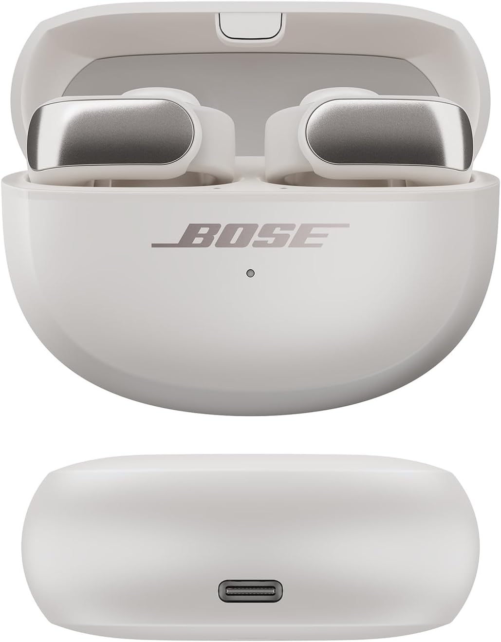 Bose Ultra Open Earbuds, Immersive Audio Open Ear Earbuds, Clip on Earbuds for Comfort, Running Earbuds with OpenAudio for Awareness, Up to 48 Hours of Battery Life, White Smoke-5