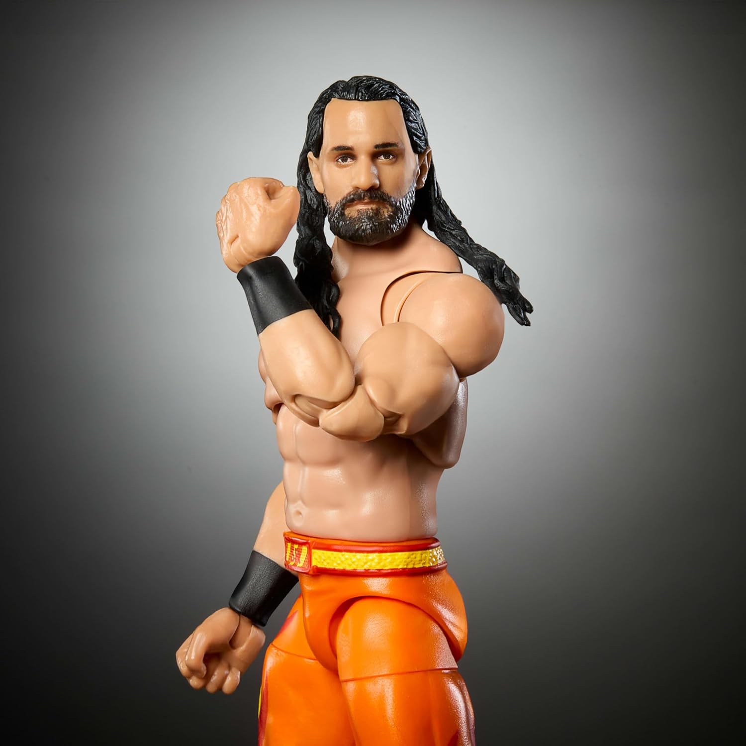 Mattel WWE Ultimate Edition Fan Takeover Action Figure, Seth Rollins Collectible Set with Interchangeable Accessories Like Extra Heads & Swappable Hands-2