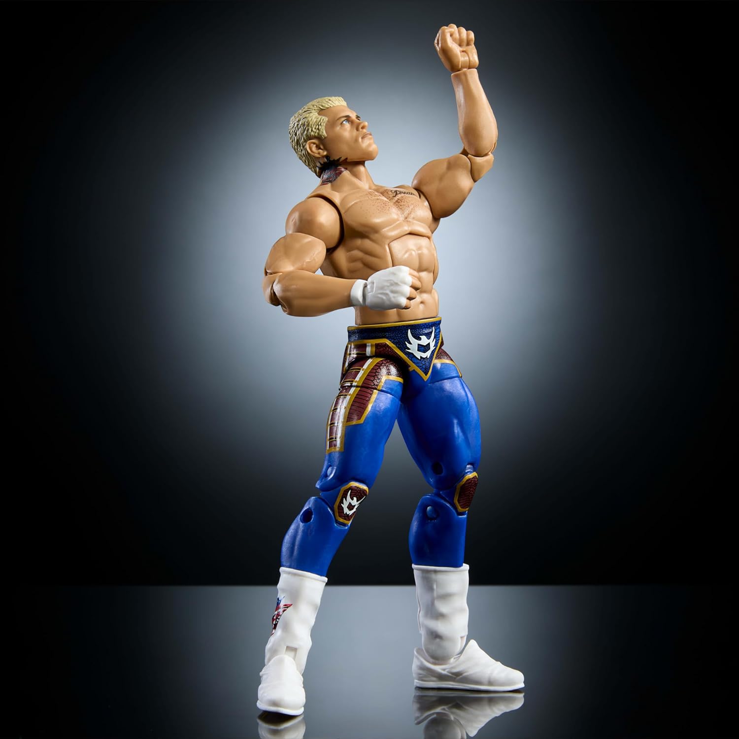 Mattel WWE Top Picks Elite Action Figure & Accessories Set, “The American Nightmare” Cody Rhodes 6-inch Collectible with Swappable Hands, Ring Gear & 25 Articulation Points-3