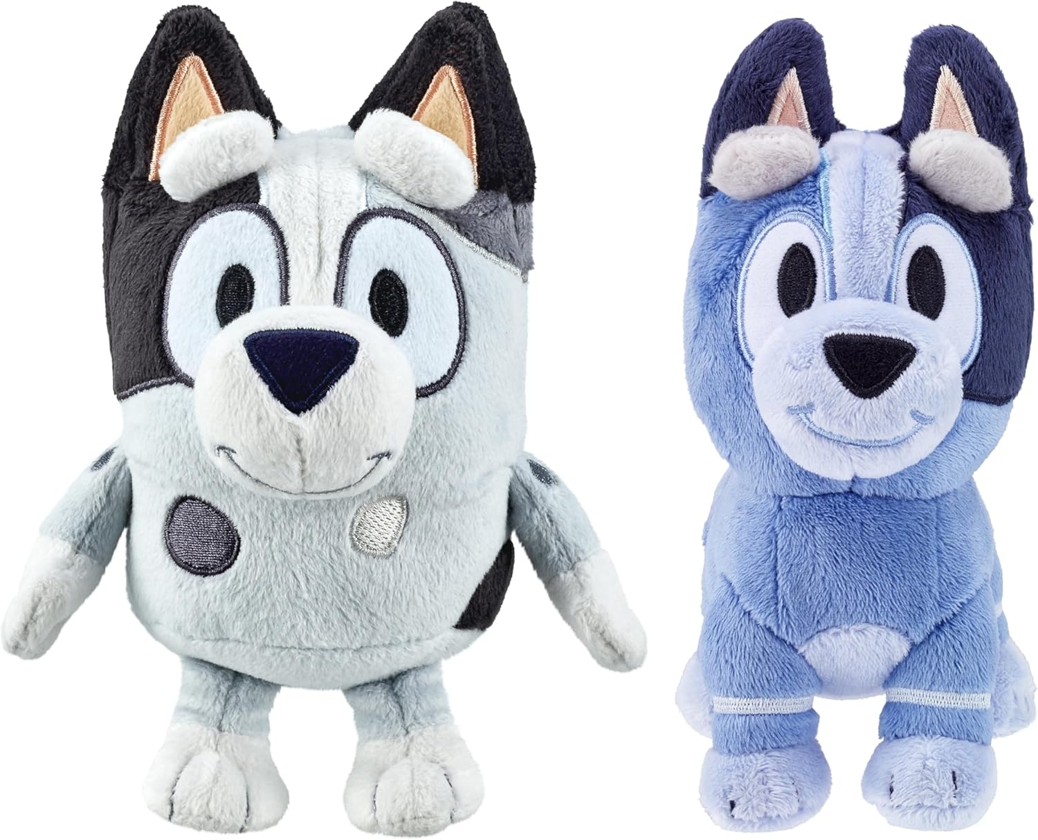 Bluey's Cousins Muffin & Socks Plush Toy Bundle Includes 8" Muffin Plush & 7.5" Socks Plush - Made with Deluxe Fabrics & Featuring Embroidered Details. Collect All of Bluey's Plush Family & Friends!-0