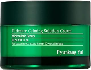 [PKY] Pyunkang Yul Ultimate Calming Solution Cream for Sensitive Skin with Patented Ingredients, Moisturizer Intensely Calms & Soothes Redness with Cica & Tea Tree, Korean Skincare (1.01 Fl. Oz, 30ml)