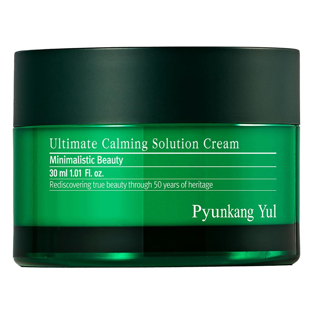 [PKY] Pyunkang Yul Ultimate Calming Solution Cream for Sensitive Skin with Patented Ingredients, Moisturizer Intensely Calms & Soothes Redness with Cica & Tea Tree, Korean Skincare (1.01 Fl. Oz, 30ml)-0