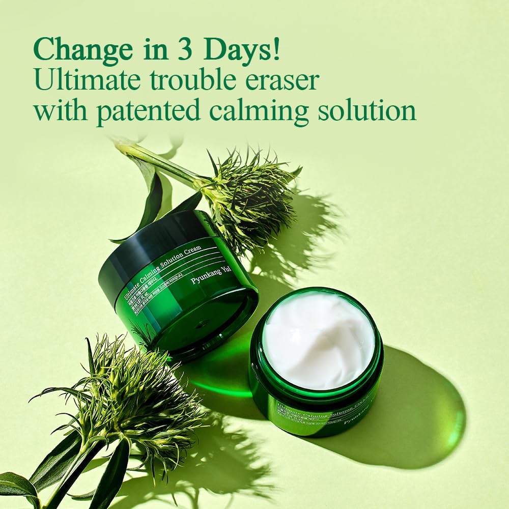 [PKY] Pyunkang Yul Ultimate Calming Solution Cream for Sensitive Skin with Patented Ingredients, Moisturizer Intensely Calms & Soothes Redness with Cica & Tea Tree, Korean Skincare (1.01 Fl. Oz, 30ml)-2