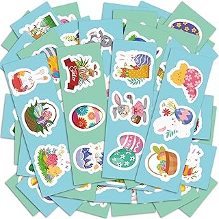 OHOME Easter Stickers for Kids - 240 PCS Easter Basket Stuffers for Boys Girls Teens Adults | Vinyl Easter Gifts Decorations Toys - Kids Easter Games Crafts Activities Party Favors