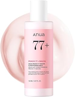 ANUA Peach Niacin Conditioning Lotion, Face Moisturizer with Vitamin B12, Ceramide, Panthenol, Hyaluronic Acid, Lightweight, Korean Skin Care for Glass Skin (150ml, 5.07 fl.oz.)