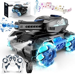 4DRC Y1 RC Crawler Scale Water Bullet Shooting,Drift Gesture RC Car,4WD Battle Stunt Car,All Terrain Truck with 360°Rotating, Lights Music for Birthday Gifts Kids Age 7 8 9 10 11 yr