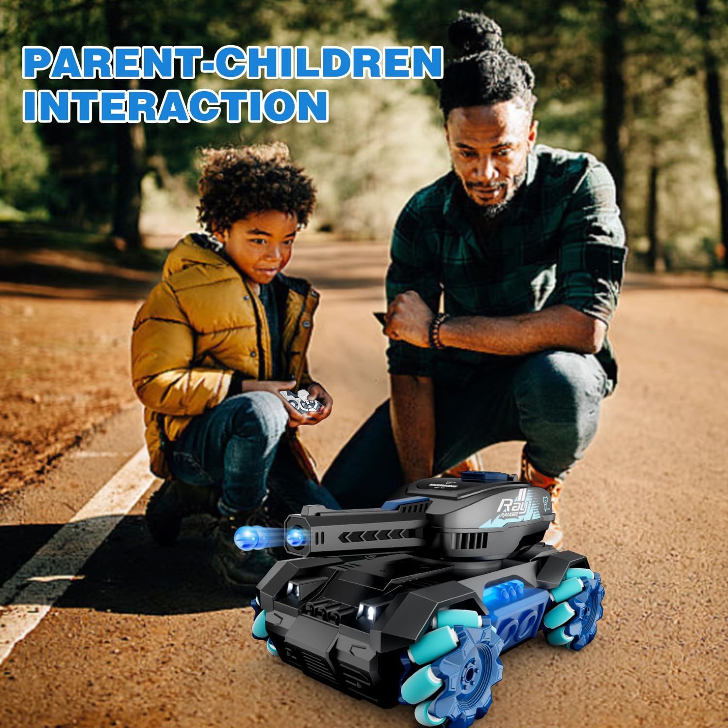 4DRC Y1 RC Crawler Scale Water Bullet Shooting,Drift Gesture RC Car,4WD Battle Stunt Car,All Terrain Truck with 360°Rotating, Lights Music for Birthday Gifts Kids Age 7 8 9 10 11 yr-5