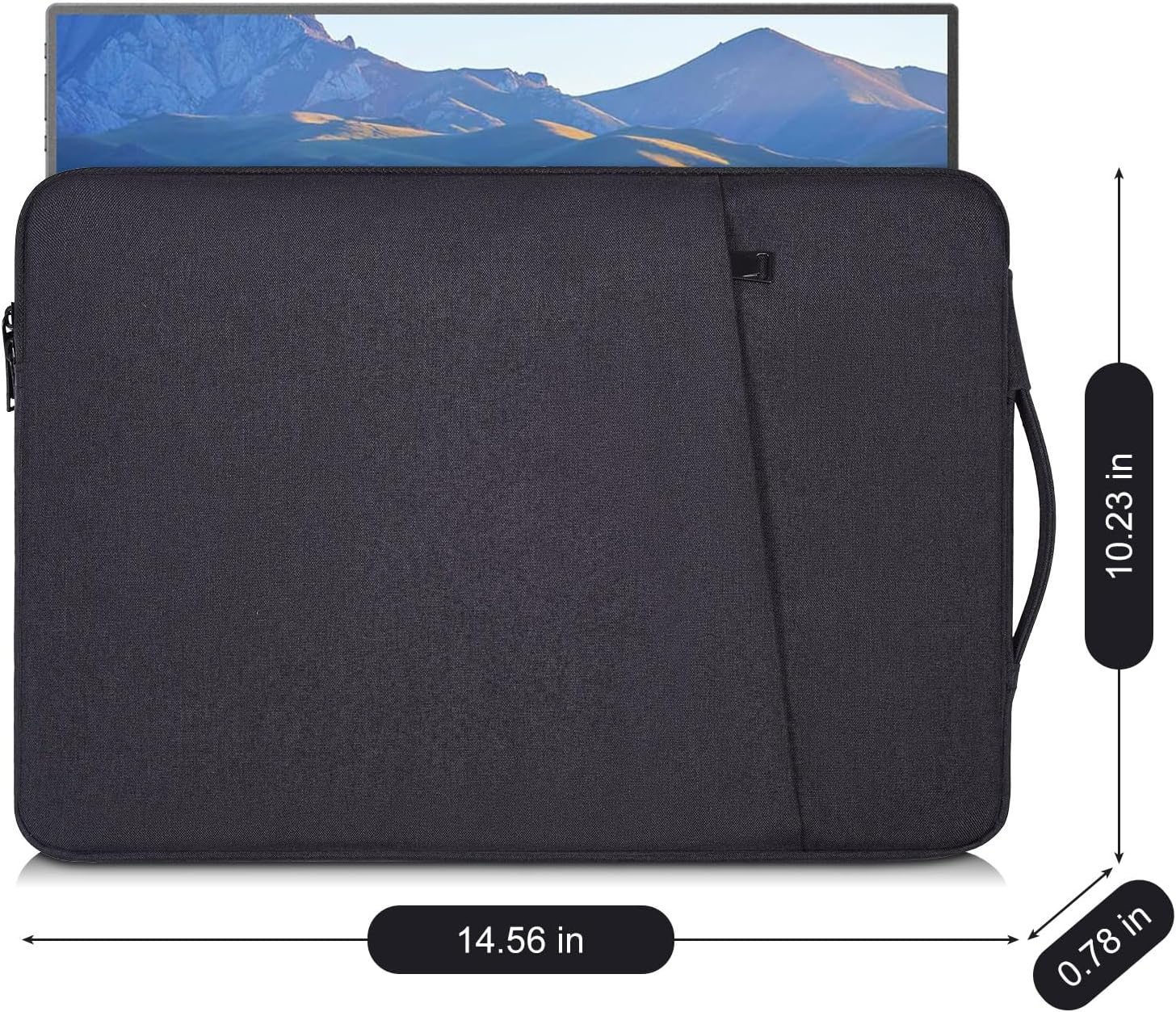 15.6-16.1 Inch Portable Monitor Sleeve Case for ARZOPA CAPERAVE KYY MNN VILVA InnoView ZSCMALLS QQH FANGOR HONGO CNBANAN ViewSonic, ASUS ZenScreen ACER Laptop External Display Travel Carrying Bag-1