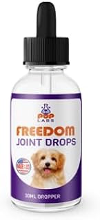 Freedom Joint Drops - Dog Joint Support Supplement with Human-Grade Ingredients - No Fillers, Preservatives, Additives, or Artificial Ingredients, 30 ml Dropper