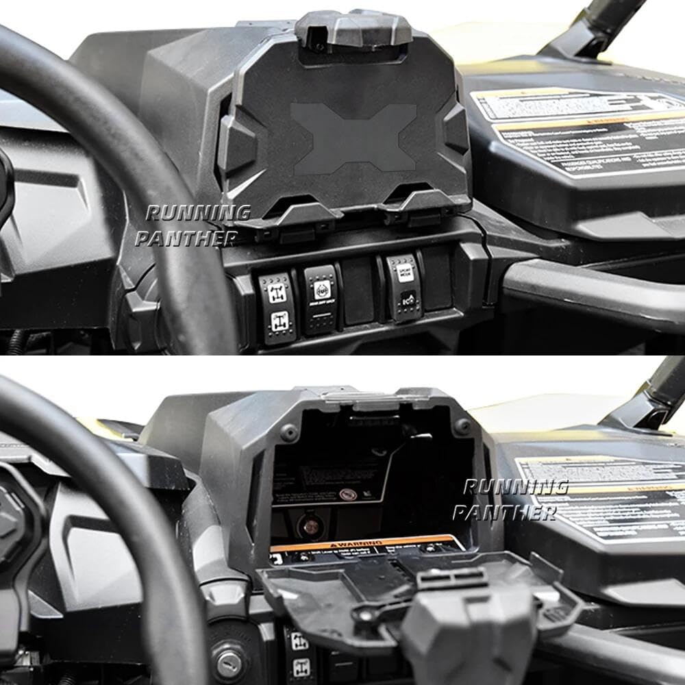 Electronic Device Holder for Can Am Commander, GPS Tablet Phone Ipad Mount with Storage Box for Can Am Maverick Sport/Trail/Sport MAX/Commander Accessories, Replace OEM #715005212-1