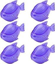 Funmit 6 Pack Universal Humidifier Cleaner Fish Compatible with Almost All Humidifiers and Fish Tanks, Purifies Water, Prevents Hard Water Build-Up, Reduces Scale, Purple