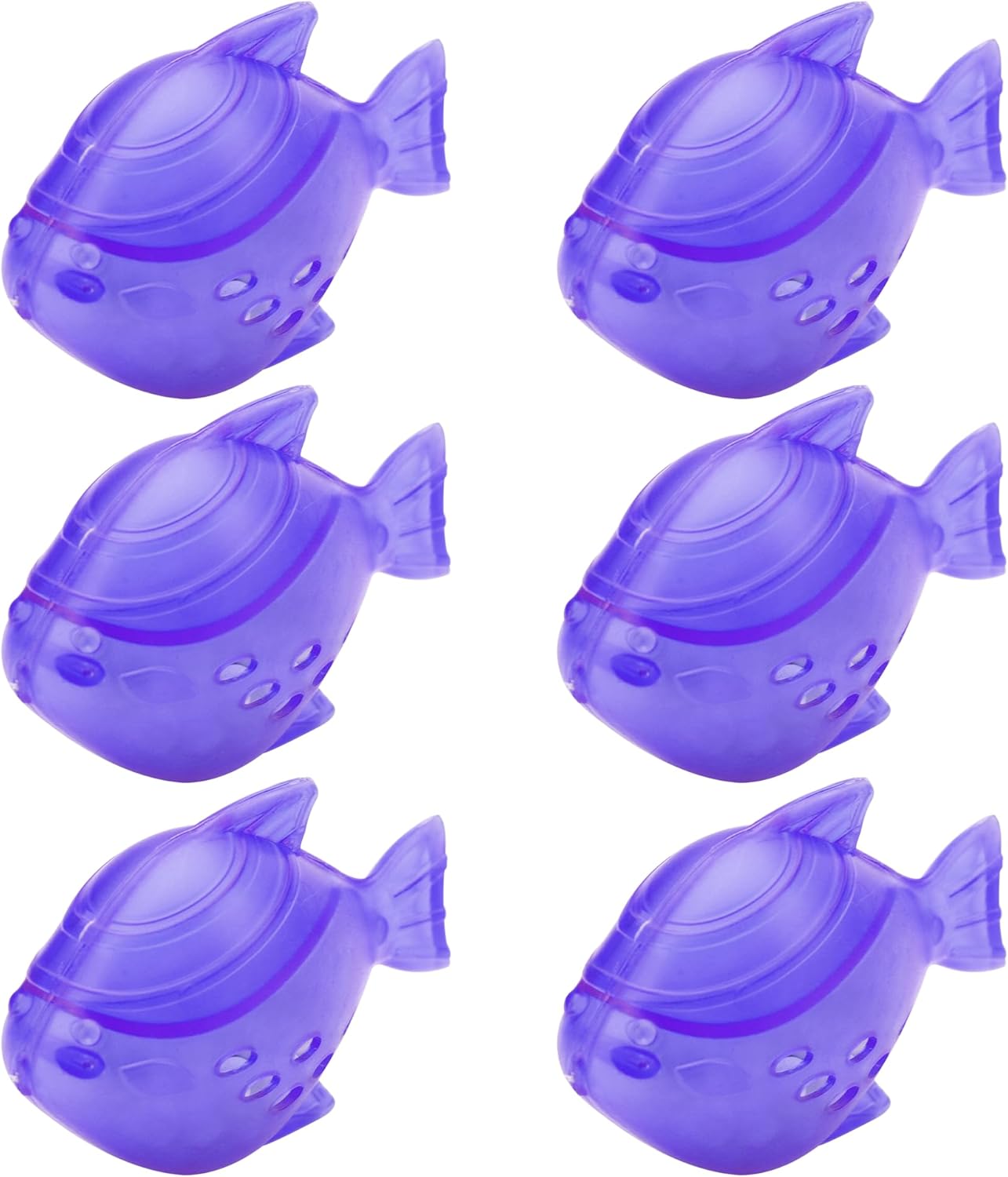 Funmit 6 Pack Universal Humidifier Cleaner Fish Compatible with Almost All Humidifiers and Fish Tanks, Purifies Water, Prevents Hard Water Build-Up, Reduces Scale, Purple-0