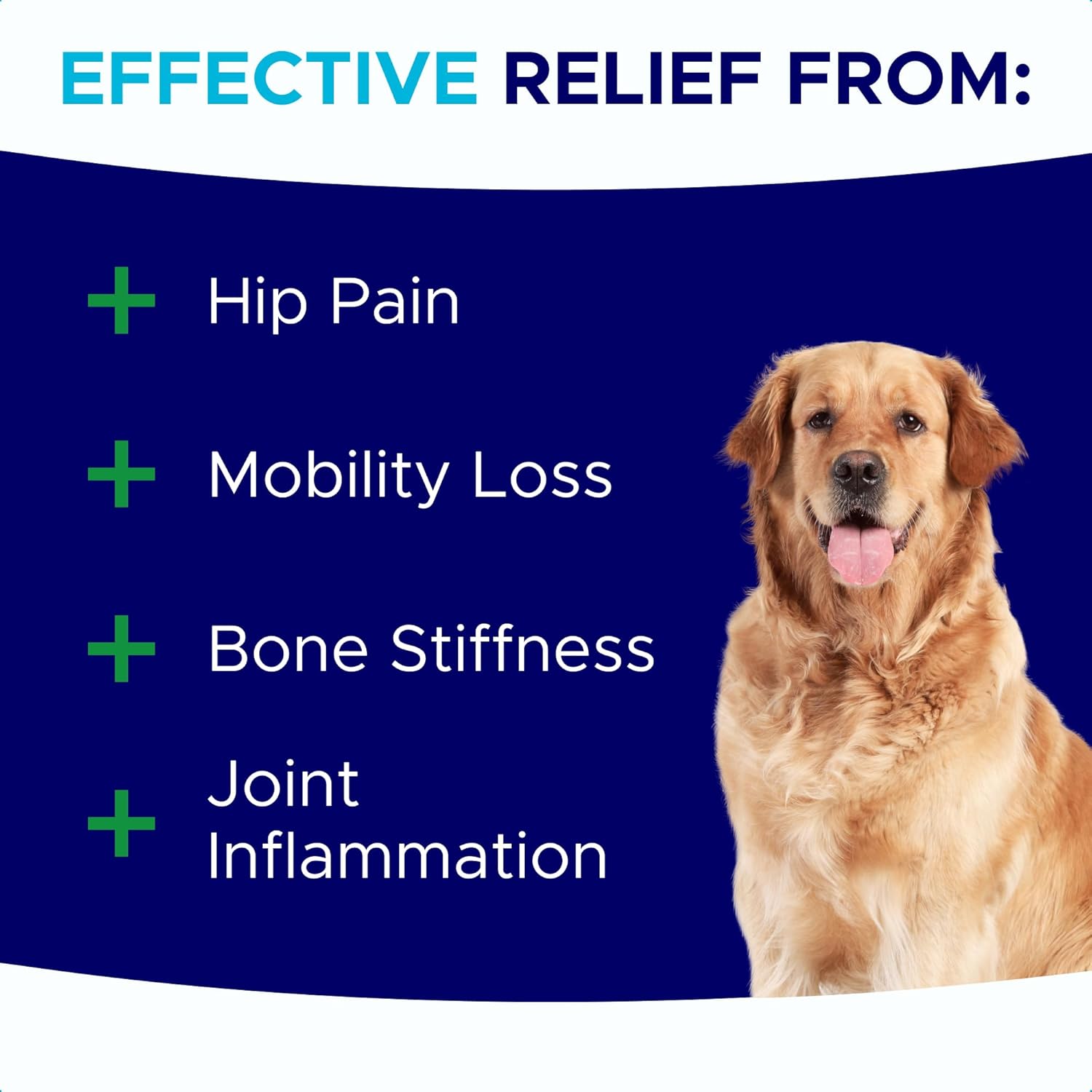 Mobility Glucosamine Treats for Dogs - Advanced Hip & Joint Supplement w/Omega-3, Chondroitin, MSM - Made in USA - Joint Pain Relief - Hip & Joint Care - 120ct-4