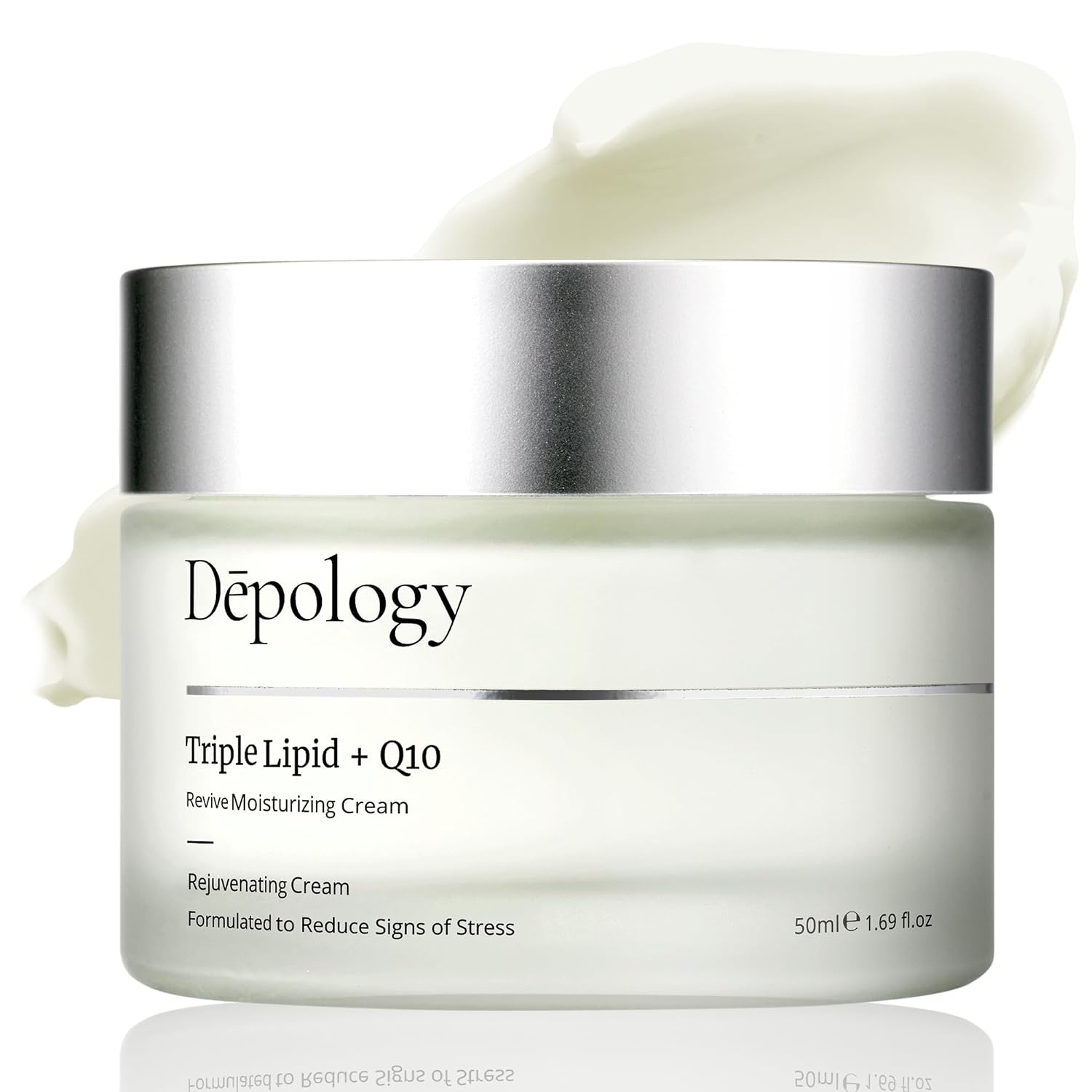 depology Triple Lipid+Q10 Facial Moisturizer | Daily Face Cream with Ceramides and Niacinamide for All Skin Types | Hydrating Face Moisturizer Targets Signs of Skin Stress | 1.69 fl oz-0