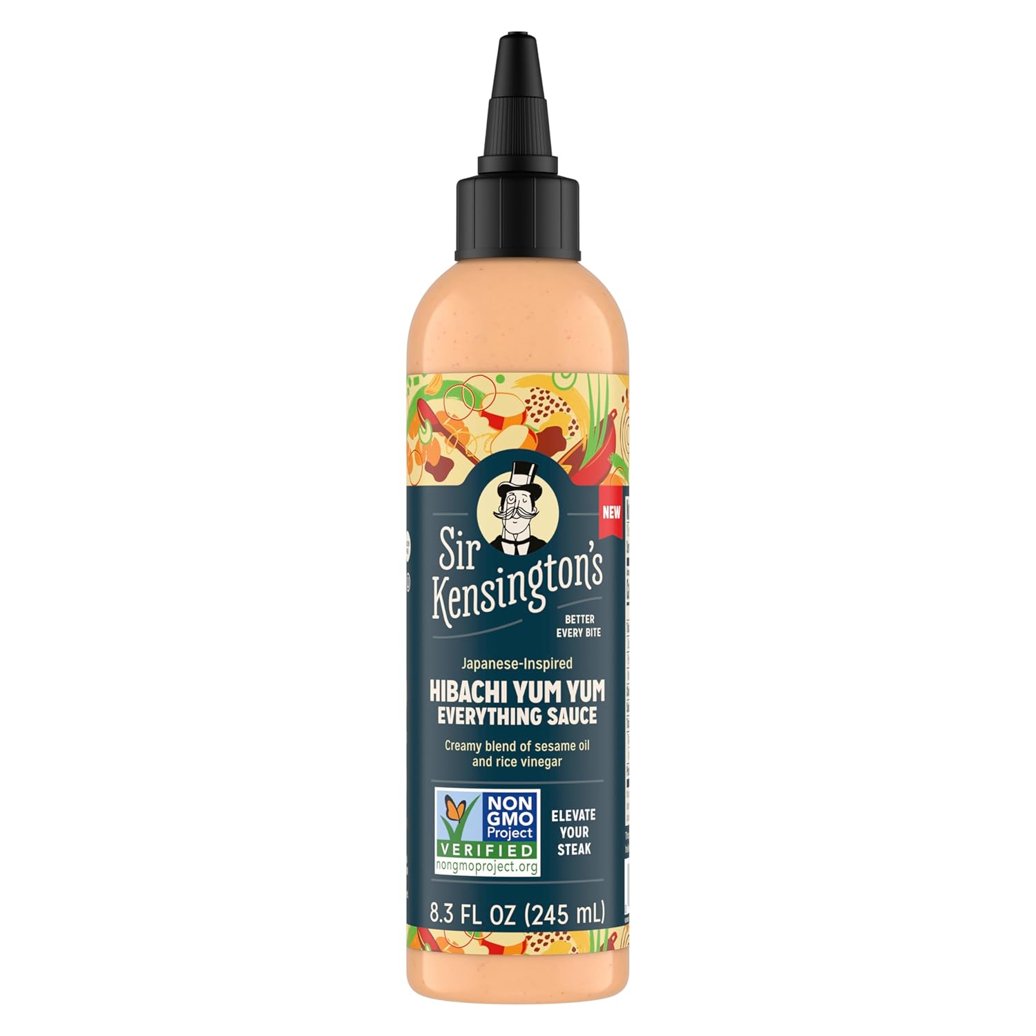 Sir Kensington's Everything Sauce Hibachi Yum Yum Sauce, 6 for Dressing, Dipping & Drizzling, Non-GMO, Certified Humane, Keto, Gluten Free, Kosher & Dairy Free, 8.3 oz-0