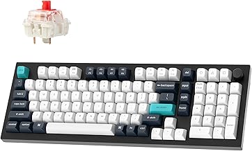 Keychron Q5 Max Wireless Custom Mechanical Keyboard, 2.4 GHz Bluetooth QMK Full Aluminum 96% Layout RGB with Hot-swappable Gateron Red Switch Compatible with Mac Windows Linux