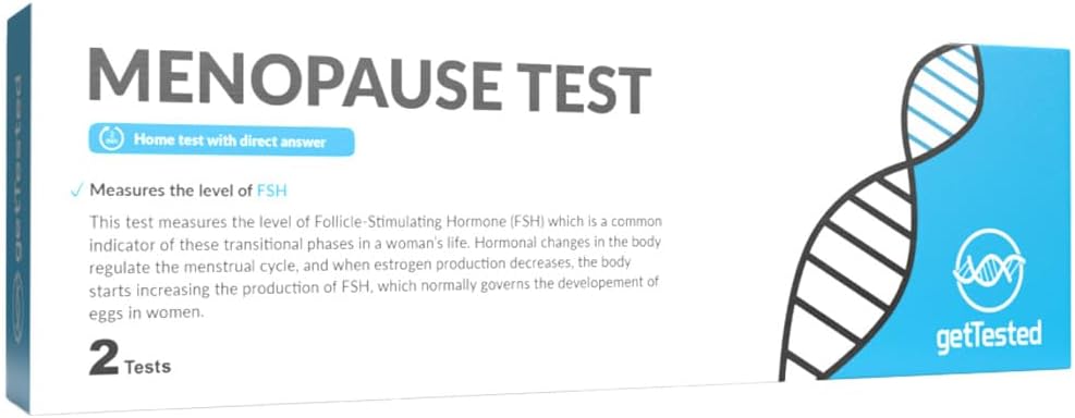 at-Home Menopause Test FSH (2 Tests) Our Rapid Test is a Urine Sample, a so-Called midstream Test, which Gives an Answer Within a Few Minutes. Includes 2 Test Strips.-0