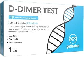 at Home D-dimer Test (1 Test) a Critical Marker for Thrombosis-Related Conditions, specifically Blood Clots.