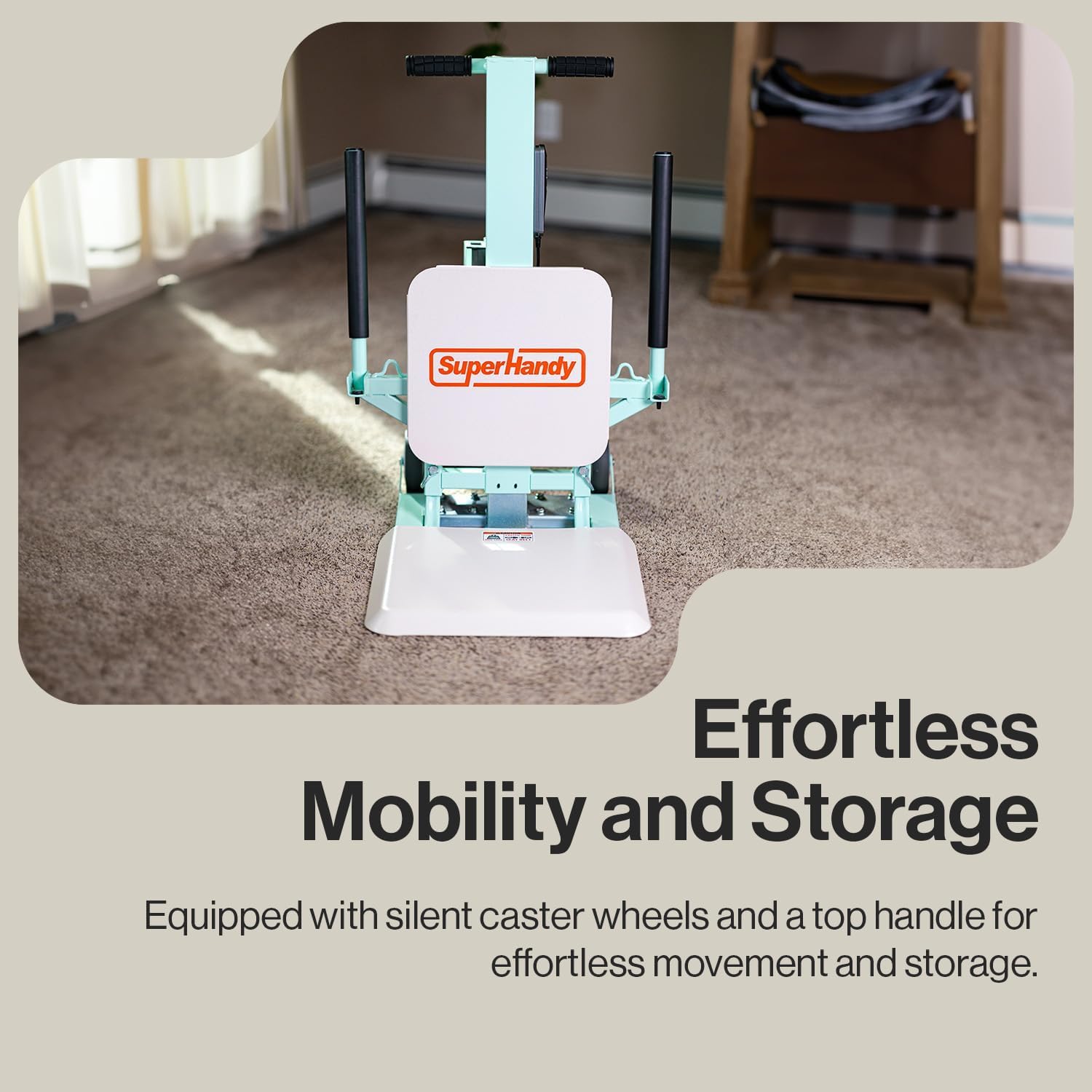 SuperHandy GoRise FC Electric Floor to Chair Lift for Seniors and People with Disabilities - 400 Lbs Capacity, Seating Transfer Assistance, Magnetic Remote [Patent Pending]-5