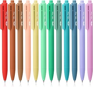 Mr. Pen- Retractable Gel Pens, 12 Pack, Assorted Colors, Fast Dry, Gel Pens Fine Point 0.7mm, Retractable Pens, Cute Pens, Gel Ink Pens, Aesthetic Pens for Journaling, Colorful Pens, Fine Tip Pens